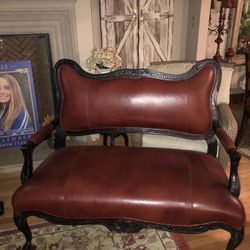 Leather Settee