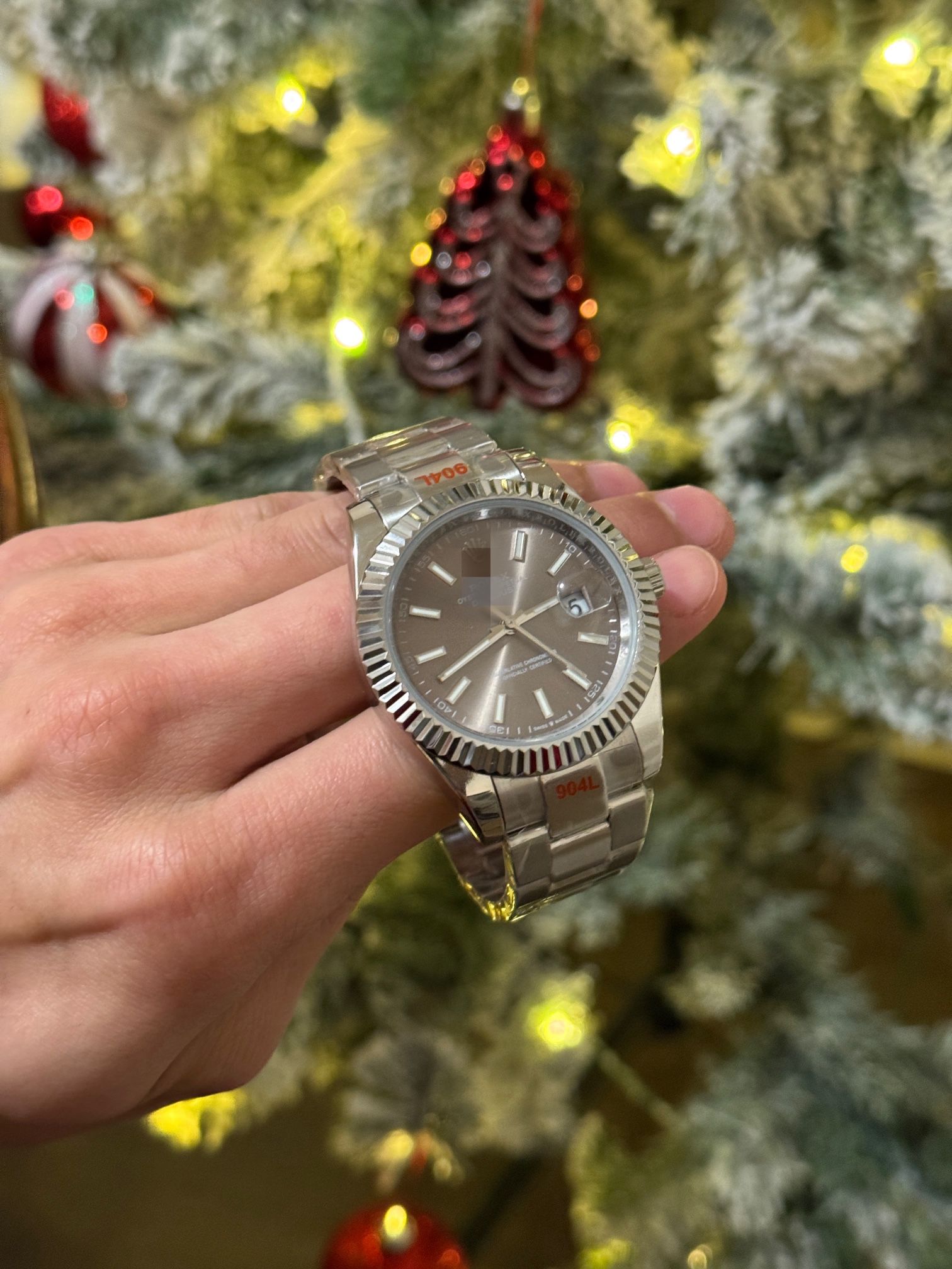 Silver watch with sapphire 🔥