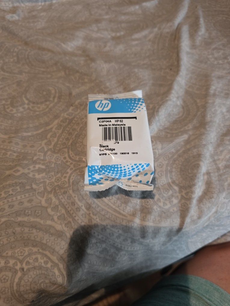 Hp62 Black Ink Cartridge Sealed