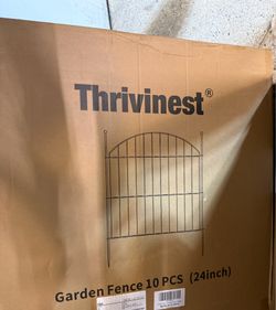 White Garden fence. NEW.  TWO BOXES