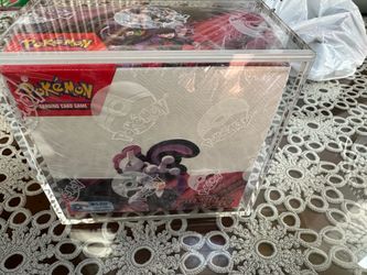 Pokemon Scarlet & Violet Destined Rivals Booster Box Case Fresh with Acrylic