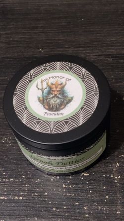 Greek Deities Poseidon Candle (Please Read Description!)