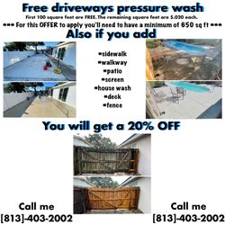 free driveway wash