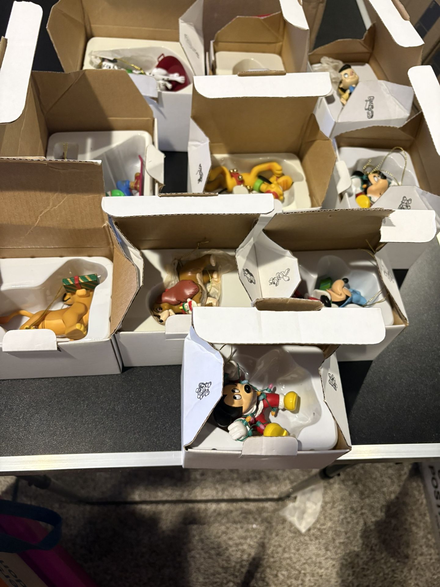 Disney Ornaments Still In Boxes From 2005. See Pictures - 11 Pieces