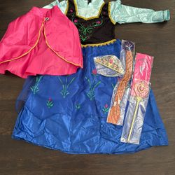 Anna From Frozen Halloween Costume Size 6-8 Girls  