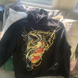 Ed Hardy Pierced Hearts True Love Hoodie
