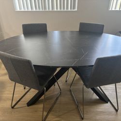 IKEA Mariedamm Table With 4 Volfgang Chairs 