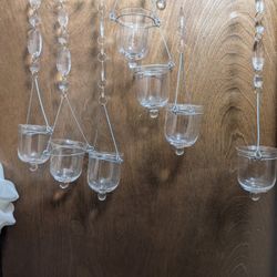 Glass Hanging Votive Candle Holders 