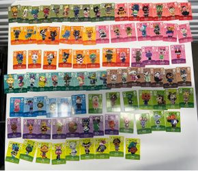 Nintendo Animal Crossing Amiibo Cards Lot 90+ Bulk Collection Series 1 Series 2 Villagers SP Holographic Shiny Foil Characters Switch New Horizons Hap