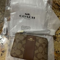Coach Zip Wristlet Wallet 