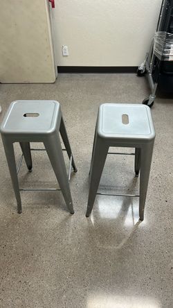 Metal Bar Stools Set of 3