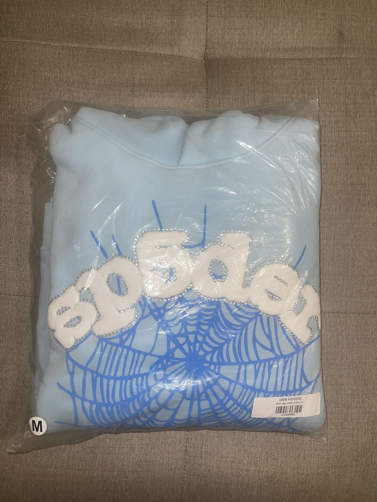 Sky Blue Sp5der Hoodie