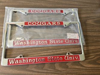 1988 Washington State University License plate holders