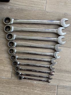 Craftsman Ratcheting Wrench Set SAE 10 pc (1/4" – 3/4") – Complete