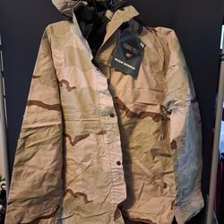 Log House Designs Reversible Gore-Tex Parka & Pants Woodland & Desert Camo Large