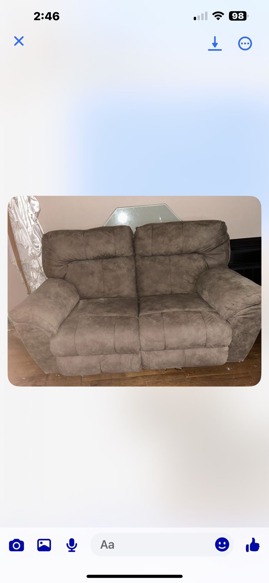 Electric Brown Sofa