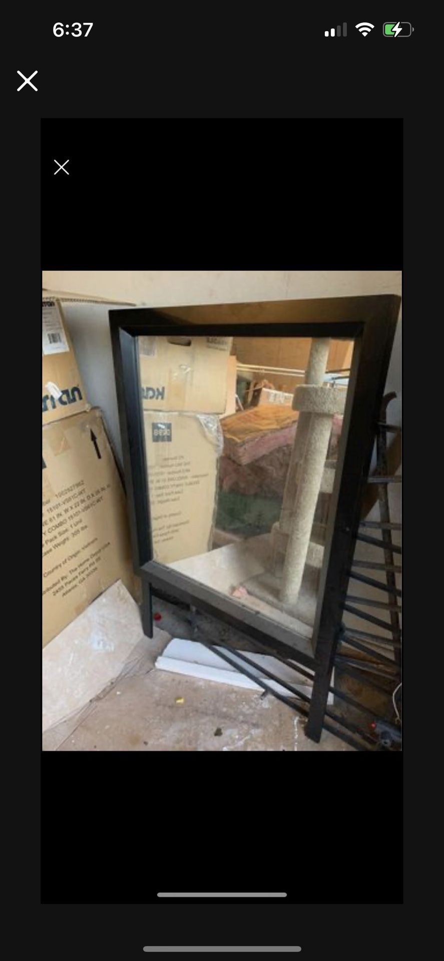 Black Mirror for Vanity or Desk