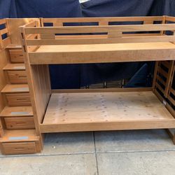 Bunk Bed Twin  w/ 5 drawers by Canyon Furniture 101 W x 42 ¼ D x 67 ¼ H