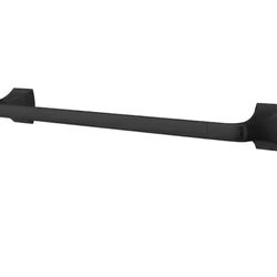 Pfister Bruxie 18 in. Wall Mounted Single Towel Bar in Matte Black @E5-263