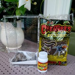 New Small Reptile Invertebrate Tank Fruit Creature Soil 