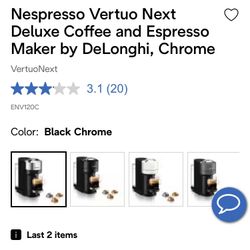 DēLongui Nespresso Vertuo Next chrome 