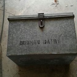 Vintage milk box