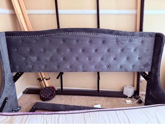 King size bed frame and foot board
