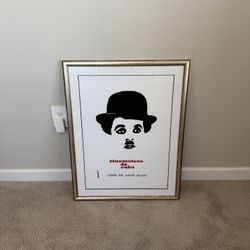 Framed Charlie Chaplin Picture