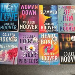 Colleen Hoover 8-Book Paperback Lot