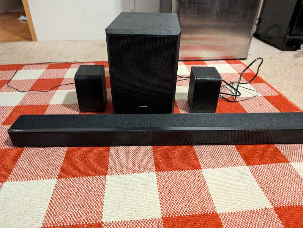 Vizio 50-In Class 4K UHD Smart TV + Hisense Surround Sound