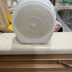 Vintage Bathroom Light Milk Clear Glass Globe