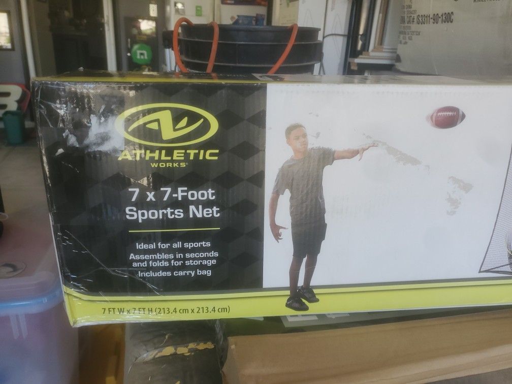 7 foot by 7 foot sports net... New In Box...