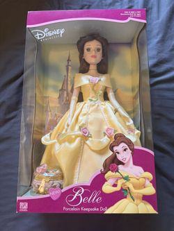 Disney Princess Belle Porcelain Doll Brand New Sealed (Pick Up Only)
