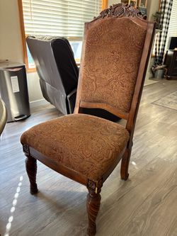 Vintage ornamental dining chairs