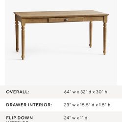 Pottery Barn Writers Desk Like New 