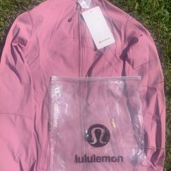Pink Lululemon With Gold Zipper