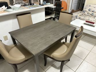 Dinings Table  Jofran Webber Walnut Leather 