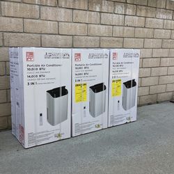 14000 BTU Portable Air Conditioners with Remote Control, 3-in-1 Free Standing Cooling AC Unit with Fan & Dehumidifier, Cools Room up to 700 sq.ft, Sma