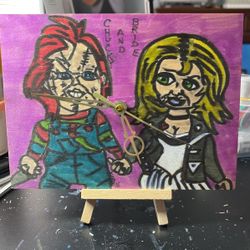 Chuck And Bride Clock