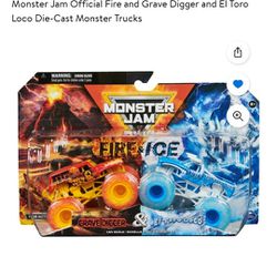 Monster Jam Fire and Ice Trucks