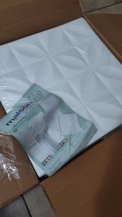 Brand New Box of A La Maison Styrofoam Ceiling Tiles