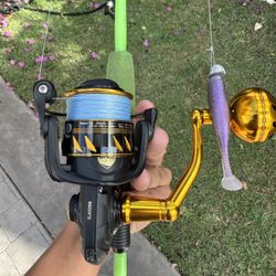 Penn Slammer Barley Used Paired With Custom Dilly Rod 