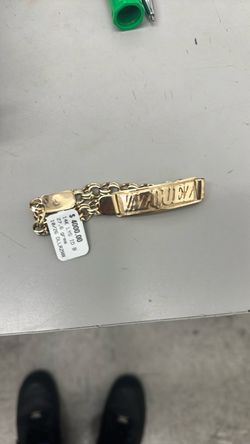 14K Gold ID Name Bracelet
