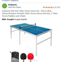 Indoor Outdoor Mid Size Table Tennis - NEW CONDITION