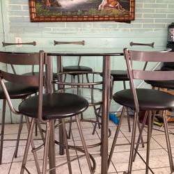 Glass Table With Chairs 