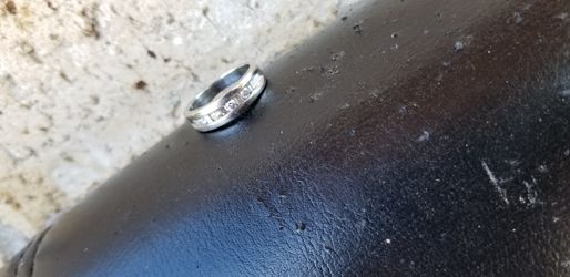 14k white gold mans wedding ring