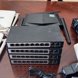 Wireless Access Points, Routers and Network Switches