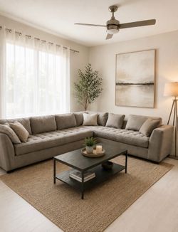 Grey sectional couch for Sale!! $600 obo Great condition