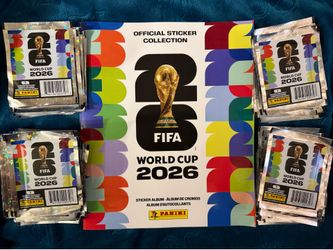 Fifa album with 200 stickers unopened!