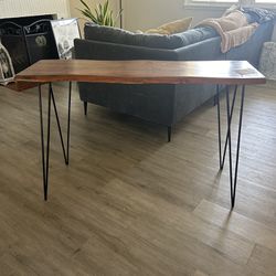 Natural Wood Sofa Table Desk Console